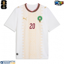 Moški Nogometni dresi Maroko Ayoub El Kaabi #20 Gostujoči SP 2026 Kratek Rokav